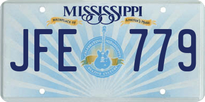 MS license plate JFE779