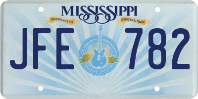 MS license plate JFE782
