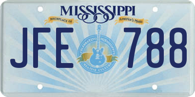 MS license plate JFE788