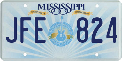MS license plate JFE824