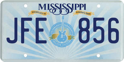 MS license plate JFE856