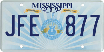 MS license plate JFE877