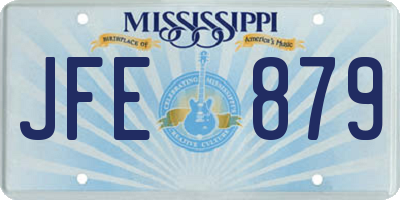 MS license plate JFE879