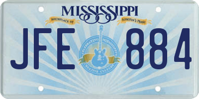 MS license plate JFE884