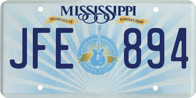MS license plate JFE894