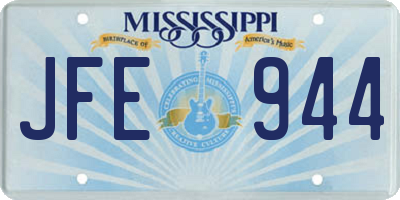 MS license plate JFE944