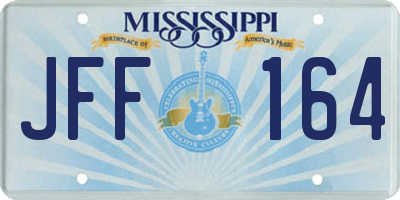 MS license plate JFF164