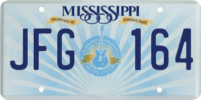 MS license plate JFG164