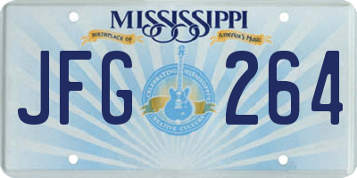 MS license plate JFG264