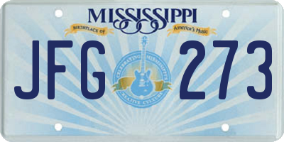 MS license plate JFG273