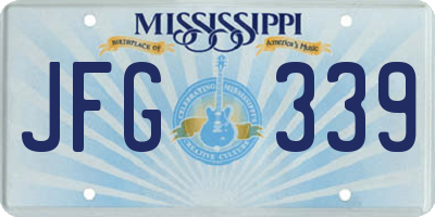 MS license plate JFG339