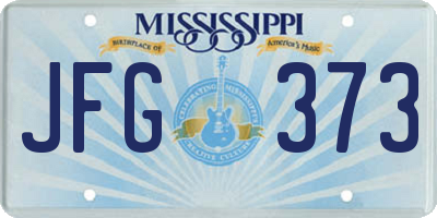 MS license plate JFG373
