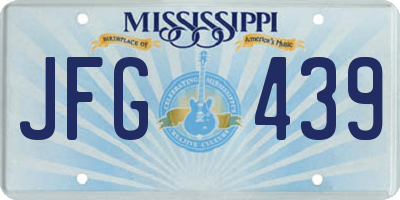 MS license plate JFG439