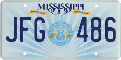 MS license plate JFG486