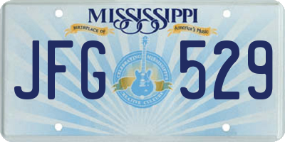MS license plate JFG529