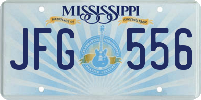 MS license plate JFG556