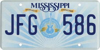MS license plate JFG586