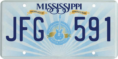 MS license plate JFG591