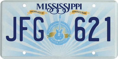MS license plate JFG621