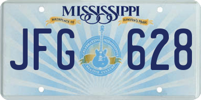 MS license plate JFG628