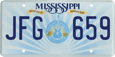 MS license plate JFG659