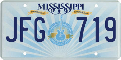 MS license plate JFG719