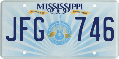 MS license plate JFG746