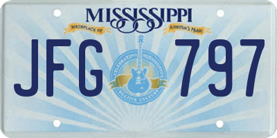 MS license plate JFG797