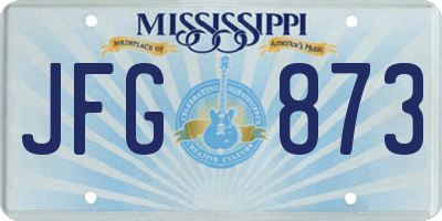MS license plate JFG873