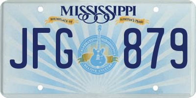 MS license plate JFG879
