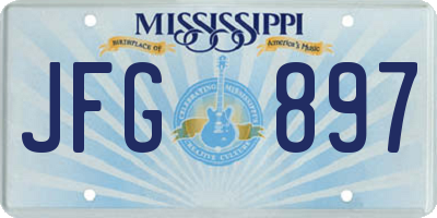 MS license plate JFG897