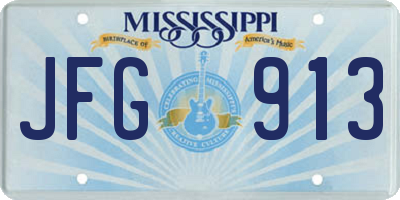 MS license plate JFG913