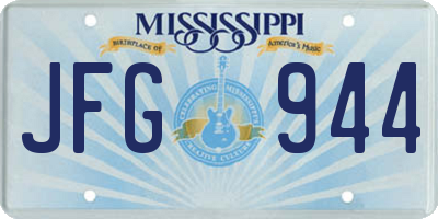 MS license plate JFG944
