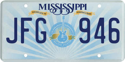MS license plate JFG946
