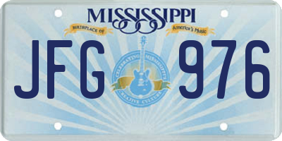 MS license plate JFG976