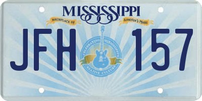 MS license plate JFH157