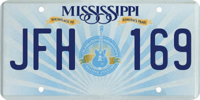 MS license plate JFH169