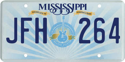 MS license plate JFH264
