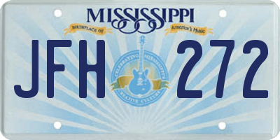 MS license plate JFH272