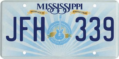 MS license plate JFH339