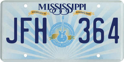 MS license plate JFH364