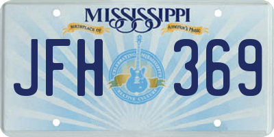 MS license plate JFH369