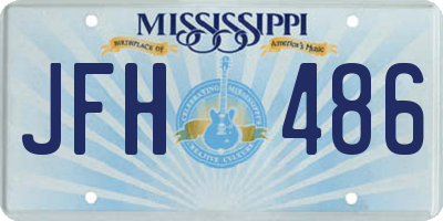 MS license plate JFH486