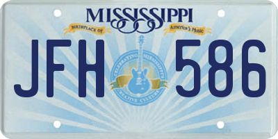 MS license plate JFH586