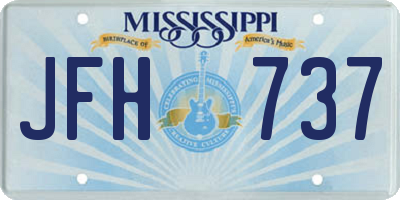 MS license plate JFH737