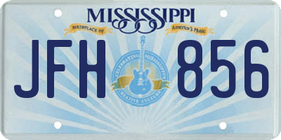 MS license plate JFH856