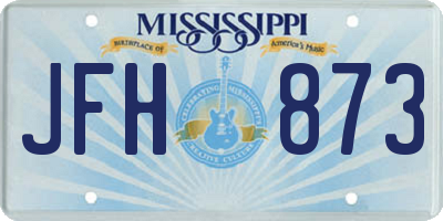 MS license plate JFH873