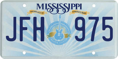 MS license plate JFH975