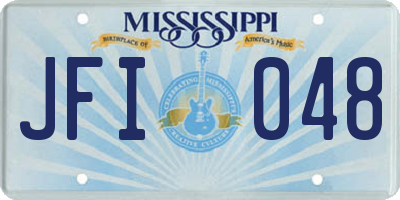 MS license plate JFI048