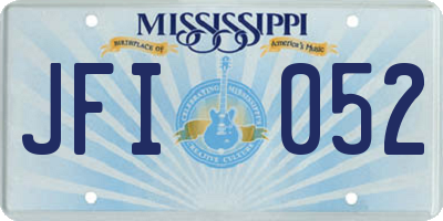 MS license plate JFI052